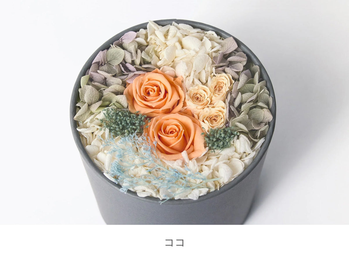 feel DECOR Ｍ フェイスタオル＋プリザーブドフラワー('26 新色)