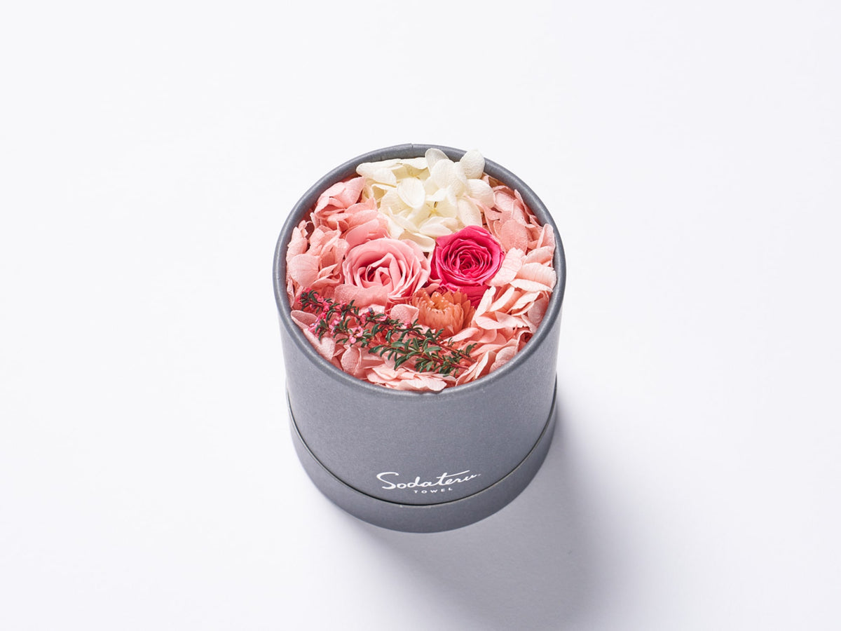 feel DECOR Ｓ プチハンドタオル＋プリザーブドフラワー