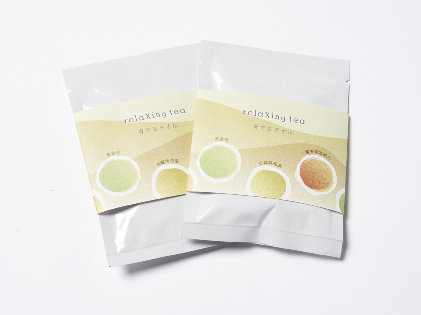 feel プチハンドタオル＋遊茶 relaxing tea(2包)ギフトセット