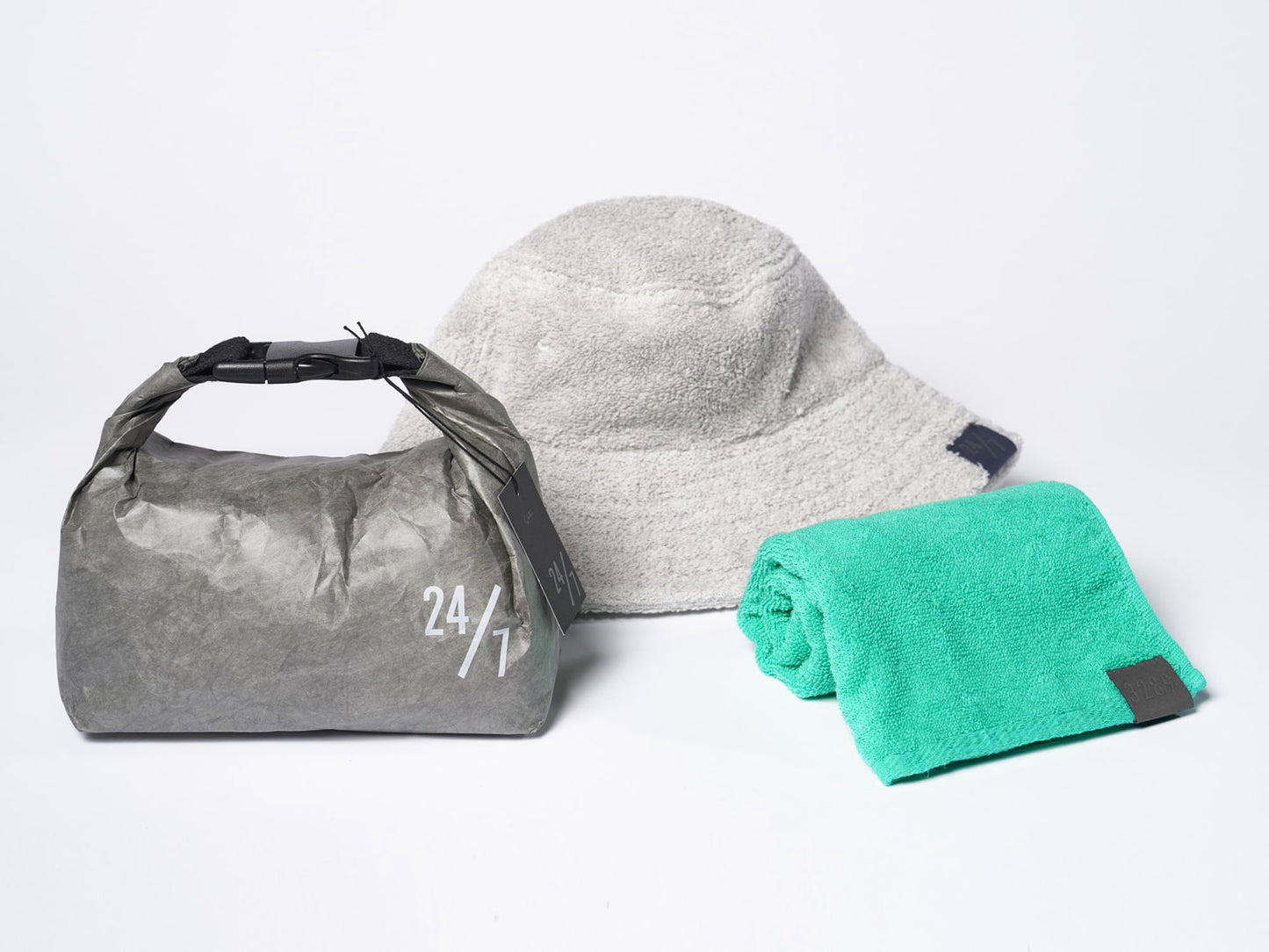 24/7 サウナセット（32×89 タオル+towel bucket+タイベック スタッフバッグ）